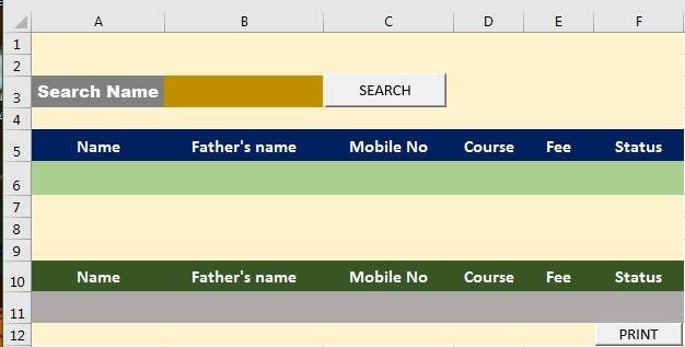 Macros ExcelSearch and PrintData by VedantSri Varanasi