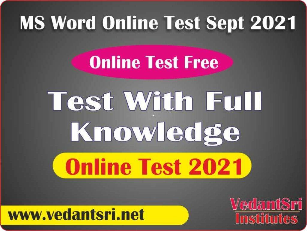 MS Word Online Test