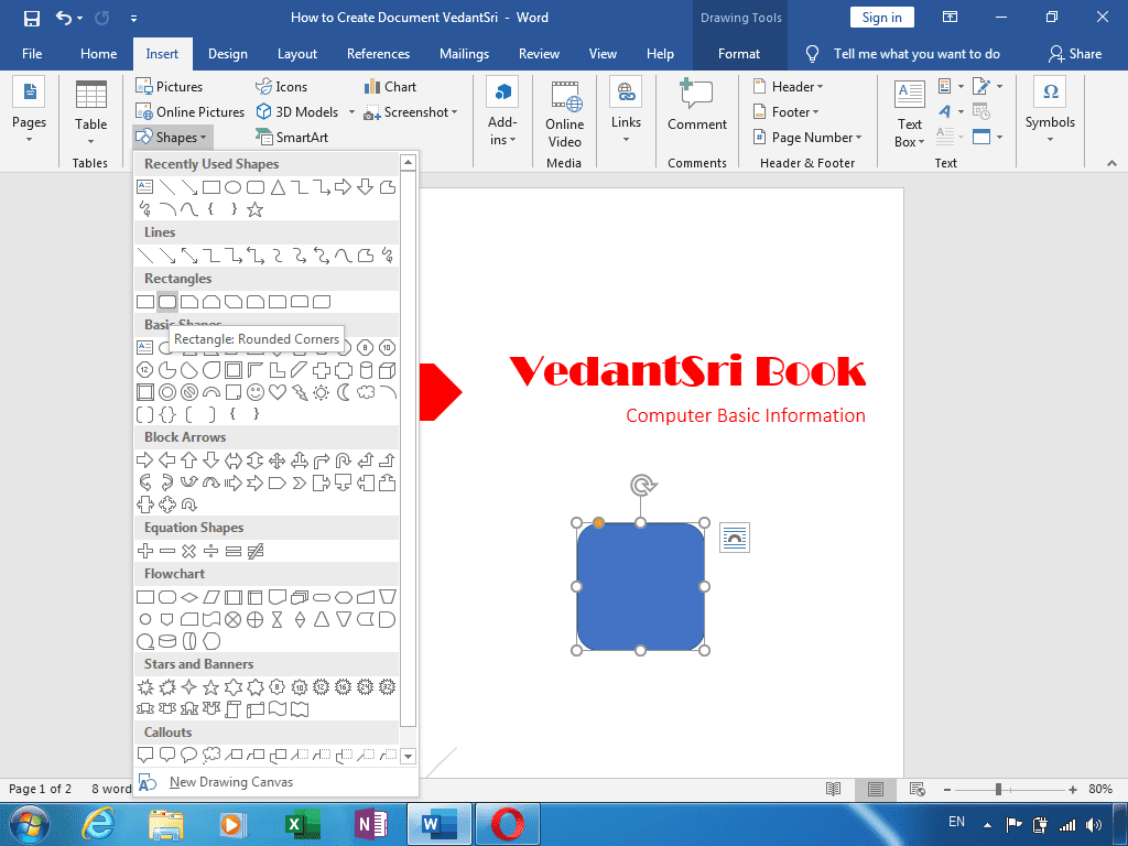 Create Document in Word