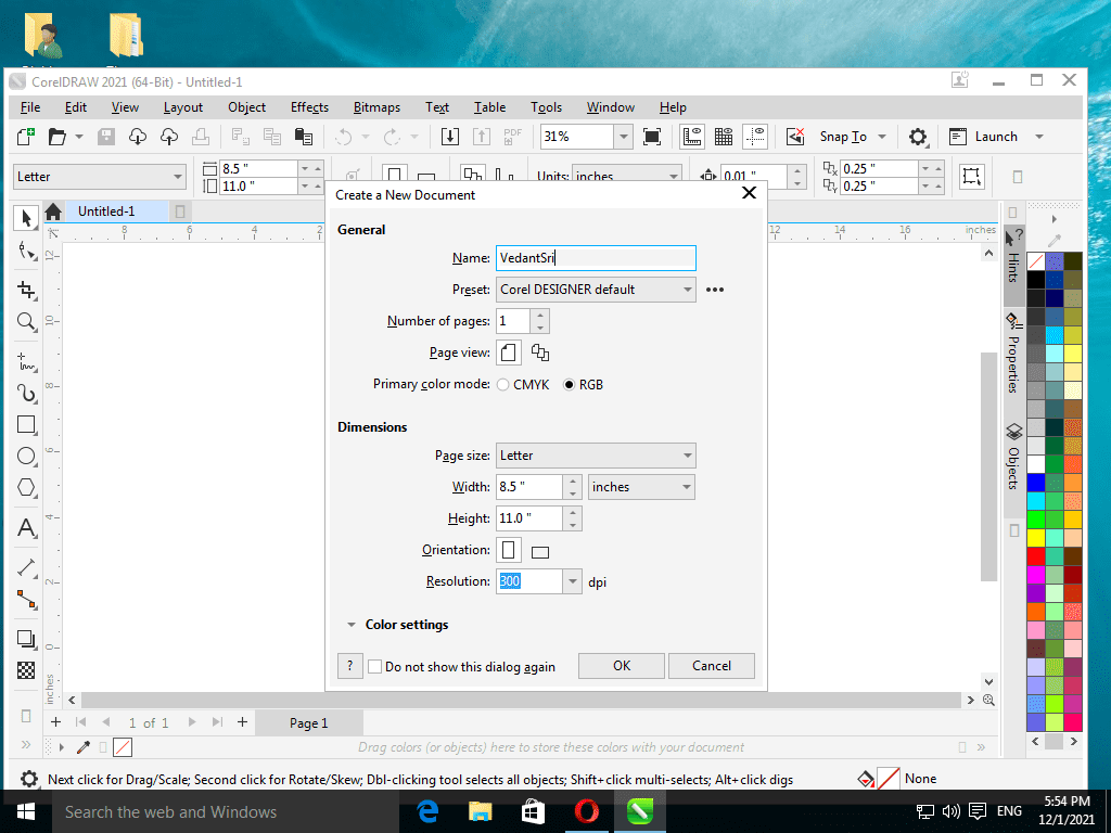 Create Shortcut For CorelDraw