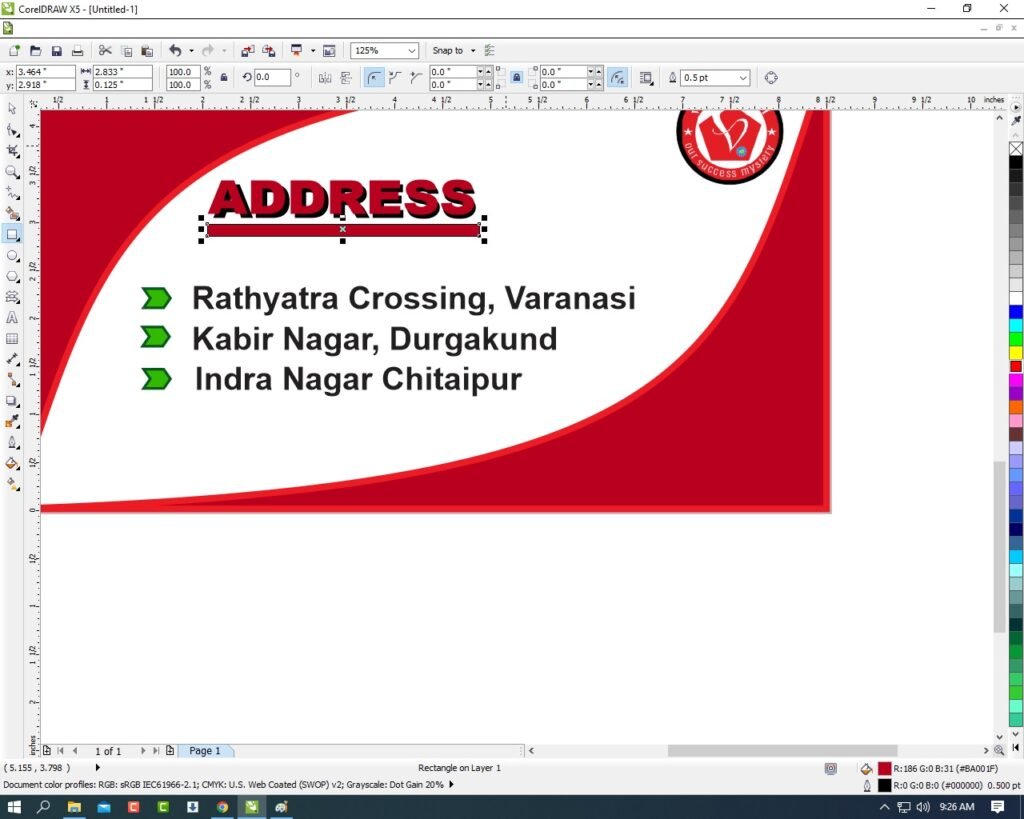 Visiting Card Design In CorelDraw, Easy And Simple Method