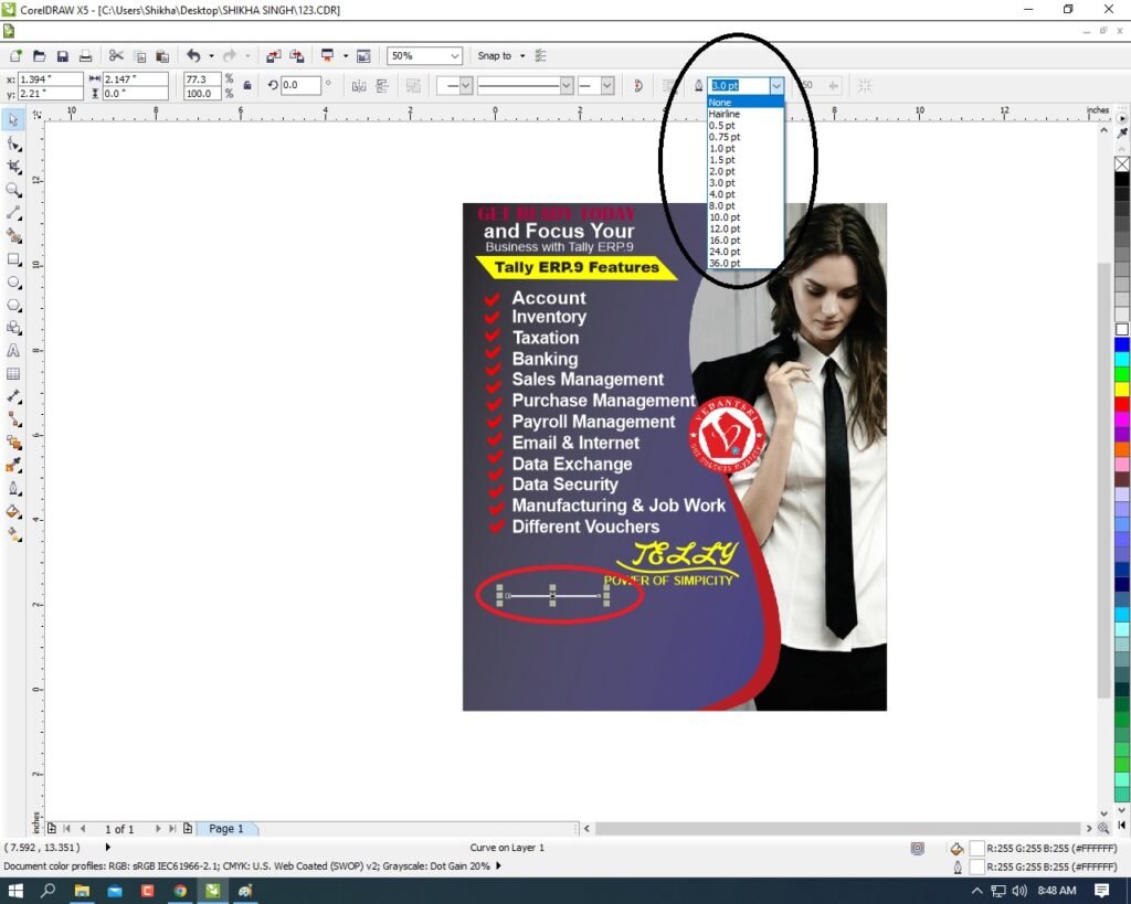 Banner Design CorelDraw, Easy Method, Step by Step, Download Source File