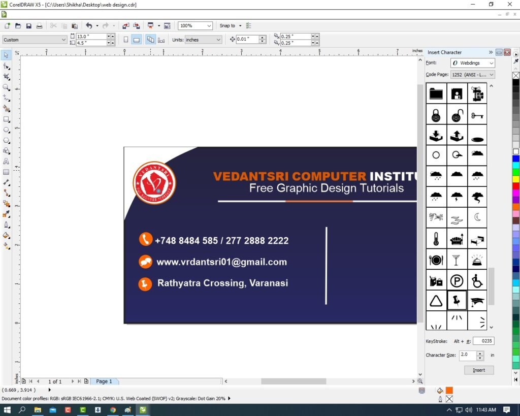 Web Banner Design CorelDraw, Easy Method, Step by Step, Download Source File