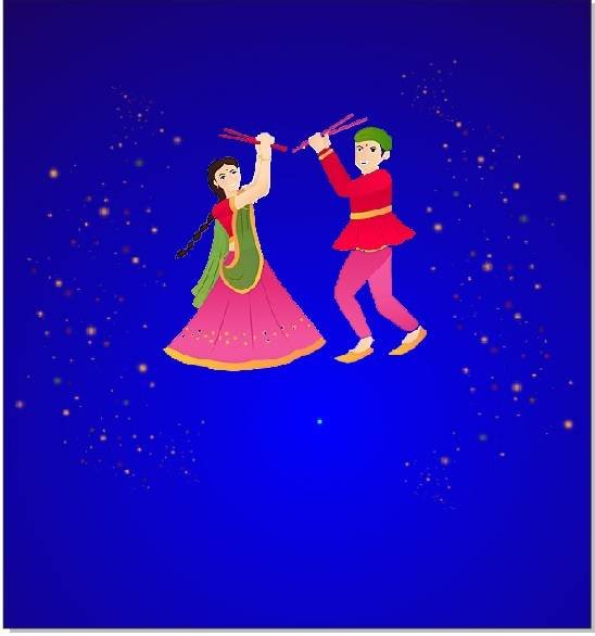 Latest Navratri card in CorelDraw