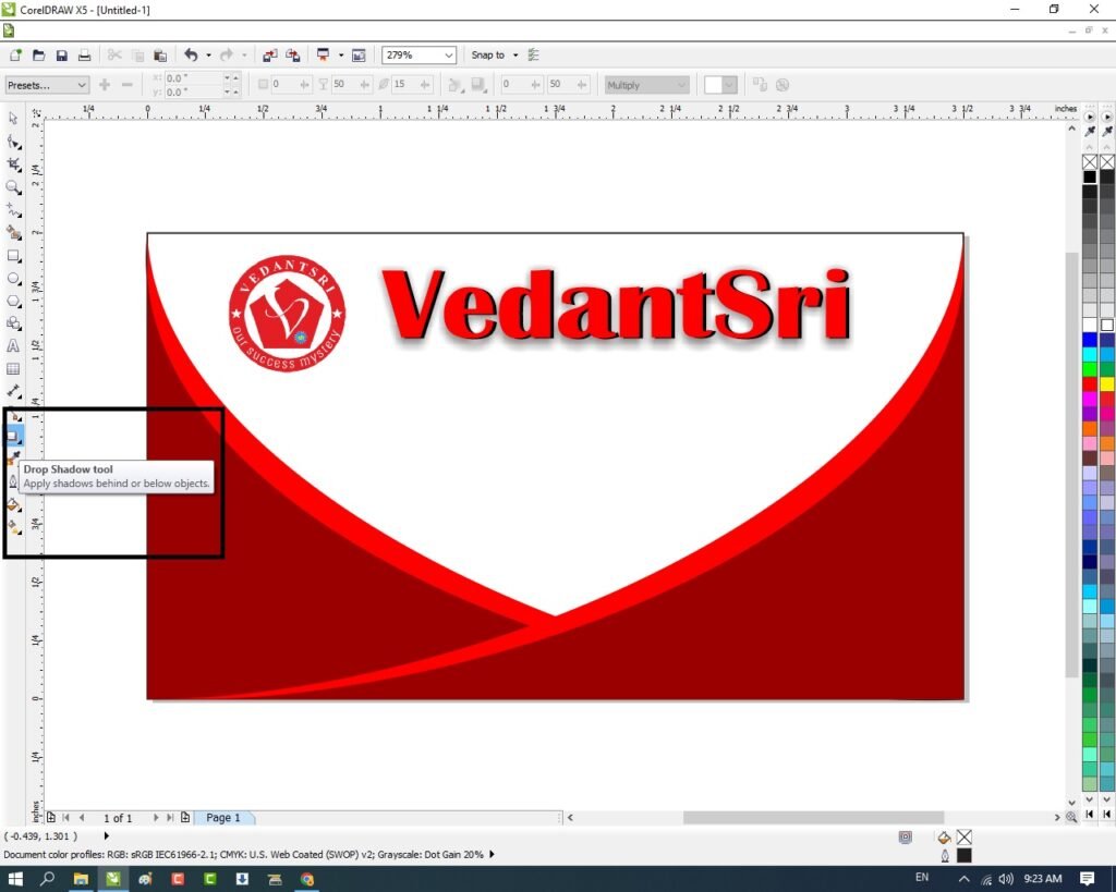 Visiting Card Design In CorelDraw, Easy Method, Complete Steps, Download Practice File