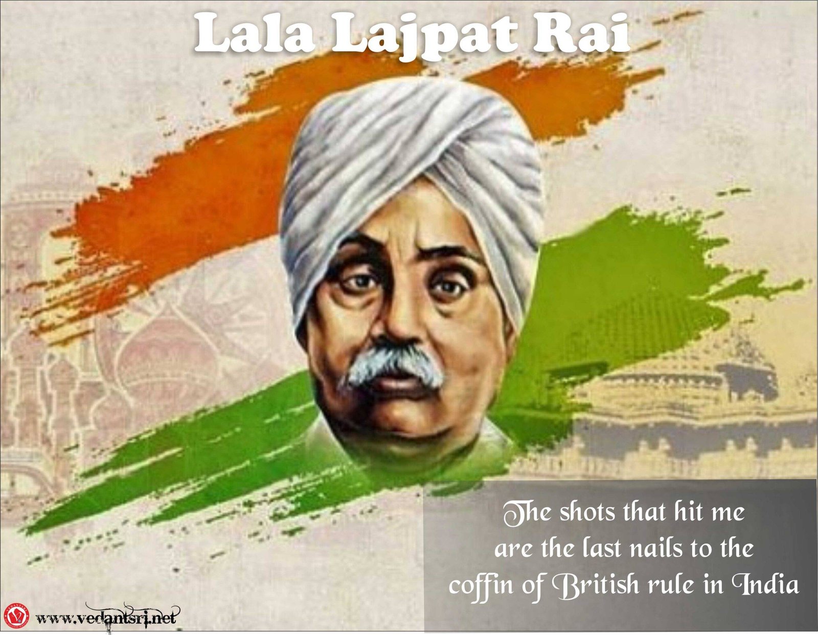 Lala Lajpat Rai Biography, Top 5 Best Image, Slogan, Death