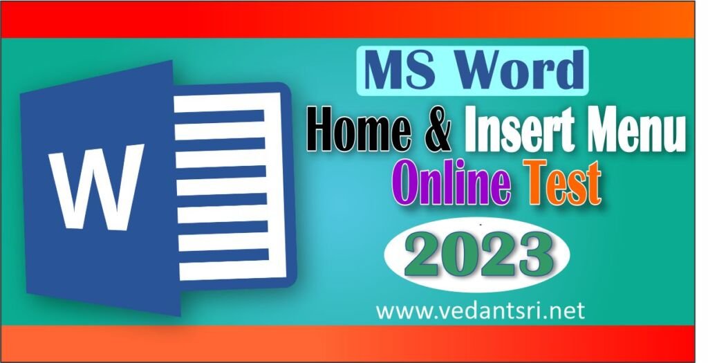 MS Word Online Test Insert Menu