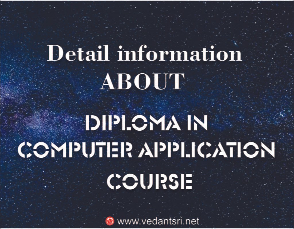 6-Month DCA Course, Complete Detail, Syllabus, Eligibility, Fee, Opportunity, FAQ VedantSri 1