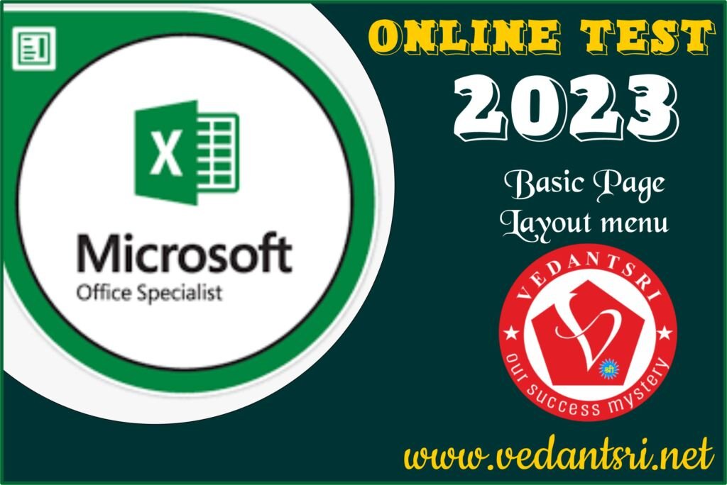 MS Excel Online Test Set 1 January 2023