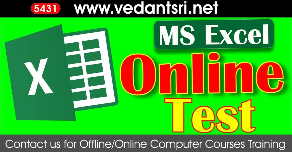 Excel Online Test Series 5431 VedantSri Institute