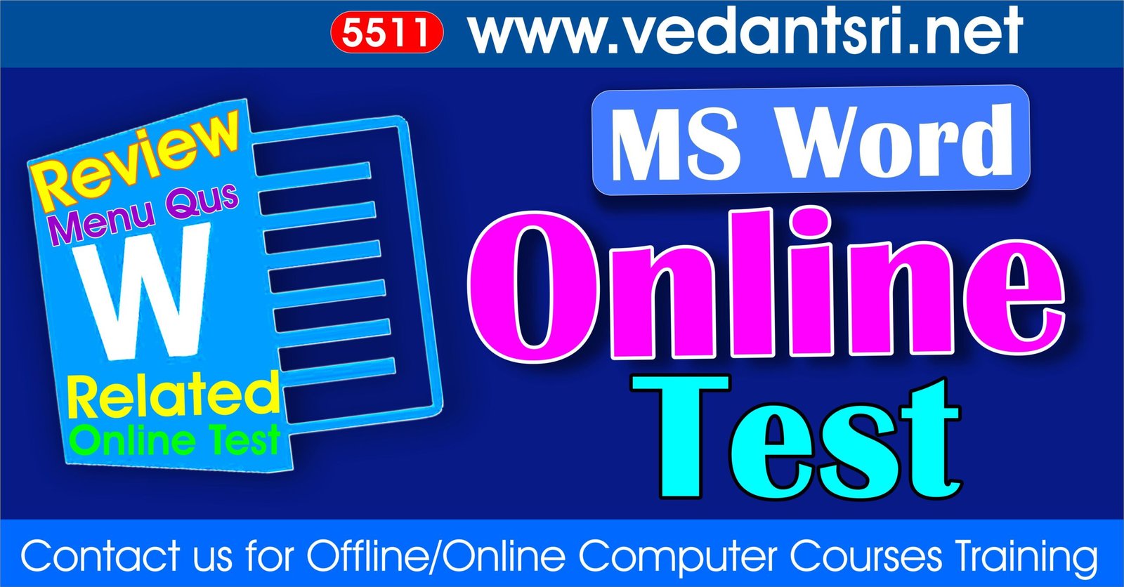 MS Word Review Menu 2 Online Test