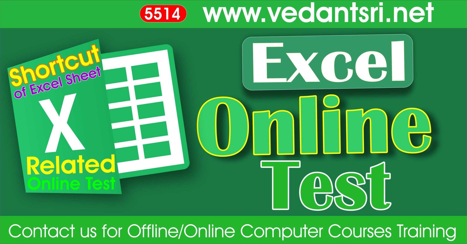 Excel Shortcut Online Test Series 5514